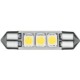 Luce siluro 3 LED BIANCO SMD targa resistenza check luci 42mm