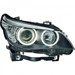 HELLA Faro fanale anteriore destro BMW Serie 5 E60 E61 berlina Touring restyling LCI anni 04/2007-2010 H7+H7 per regolazione elettrica
