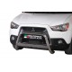 Bullbar anteriore OMOLOGATO MITSUBISHI ASX 2010- acciaio INOX mod Medium con marchio