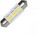 Luce siluro 3 LED BIANCO SMD 5050 luce bianca targa interni 36 mm SELEZIONATA