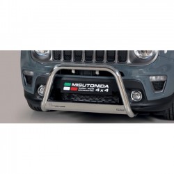 Bullbar anteriore OMOLOGATO JEEP Renegade 2018- acciaio INOX mod Medium anche nero opaco