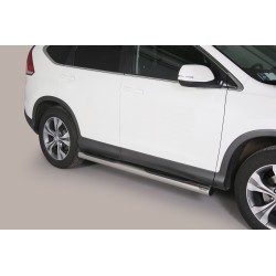 Coppia set pedane protezione sottoporta laterali TUNING SUV Honda CR-V 2012-2015 mod Grand acciaio inox anche nero opaco