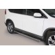 Coppia set pedane protezione sottoporta laterali TUNING SUV Honda CR-V 2012-2015 mod Grand ovali acciaio inox anche nero opaco