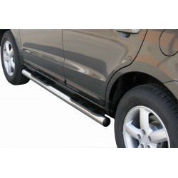 Coppia set pedane protezione sottoporta laterali TUNING SUV Hyundai Santa Fe 2006-2010 mod Grand acciaio inox anche nero opaco