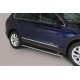 Coppia set pedane protezione sottoporta laterali TUNING SUV VW Tiguan 2016- mod Grand ovali acciaio inox anche nero opaco