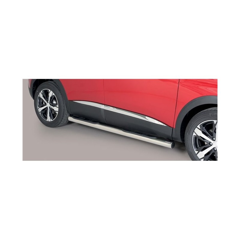 Coppia set pedane protezione sottoporta laterali TUNING SUV Peugeot 3008  anni 2018- mod Grand acciaio inox anche nero opaco - Marco Rigon