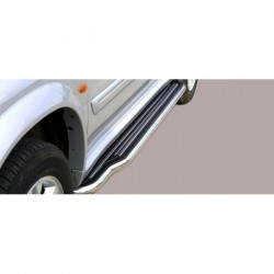 Coppia set pedane protezione sottoporta laterali TUNING SUV Suzuki Vitara XL7 2004-2008 extra lunga acciaio inox anche nero opaco