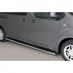 Coppia set pedane protezione sottoporta laterali TUNING SUV Opel Vivaro 2019- Zafira Life 2020- L3 mod Grand ovali acciaio inox anche nero opaco