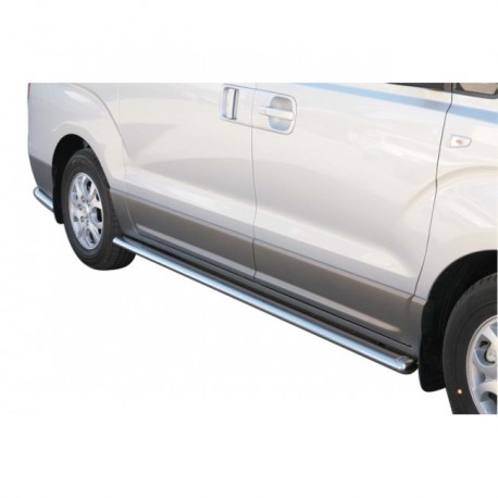 Coppia set protezioni sottoporta laterali TUNING SUV Hyundai H1 2008- diam 63mm acciaio inox anche nero opaco