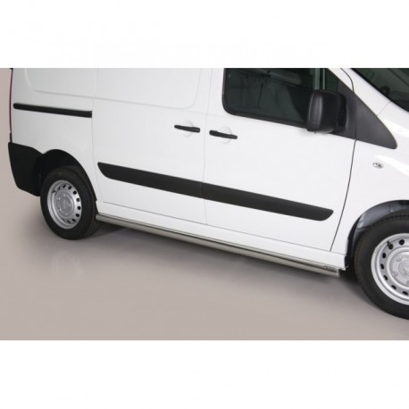 Coppia set protezioni sottoporta laterali TUNING SUV Peugeot Expert Versione 2006-2015 passo lungo diam 63mm acciaio inox anche nero opaco
