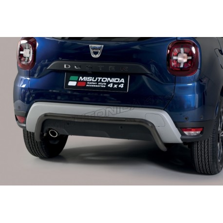Barra protezione tubo posteriore  TUNING SUV DACIA DUSTER 2018- e 2021- acciaio INOX anche in nero opaco